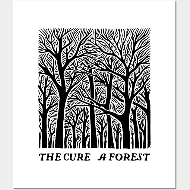 A Forest -- Original Retro Fan Art Design Wall Art by unknown_pleasures